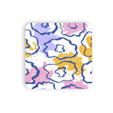 Simple Flower Light Pattern Coaster Set By Artists Collection