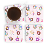 Unicorn Donuts Coaster Set By Artists Collection
