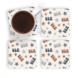 Usa Pattern Coaster Set By Artists Collection