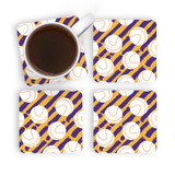 Vector Basketball Pattern Coaster Set By Artists Collection