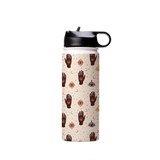 Yoga Pattern Water Bottle By Artists Collection