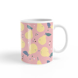 Yellow Pears Pattern Coffee Mug By Artists Collection