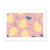 Yellow Pears Pattern Art Print By Artists Collection