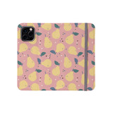 Yellow Pears Pattern iPhone Folio Case By Artists Collection