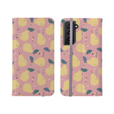 Yellow Pears Pattern Samsung Folio Case By Artists Collection