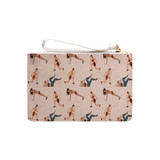 Workout Pattern Clutch Bag By Artists Collection