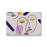 Woman Face Minimal Line Style Canvas Print By Artists Collection