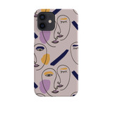 Woman Face Minimal Line Style iPhone Snap Case By Artists Collection
