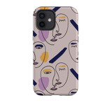 Woman Face Minimal Line Style iPhone Tough Case By Artists Collection