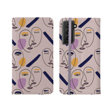 Woman Face Minimal Line Style Samsung Folio Case By Artists Collection