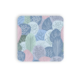 Winter Leaves Pattern Coaster Set By Artists Collection