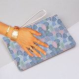 Winter Leaves Pattern Clutch Bag By Artists Collection