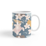 White Flowers Pattern Coffee Mug By Artists Collection