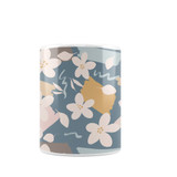 White Flowers Pattern Coffee Mug By Artists Collection