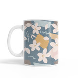 White Flowers Pattern Coffee Mug By Artists Collection