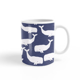 Whale Pattern Coffee Mug By Artists Collection