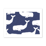 Whale Pattern Art Print By Artists Collection