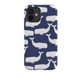 Whale Pattern iPhone Tough Case By Artists Collection