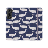 Whale Pattern Samsung Folio Case By Artists Collection