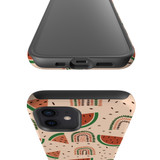 Watermelon Rainbows Pattern iPhone Tough Case By Artists Collection