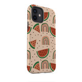 Watermelon Rainbows Pattern iPhone Tough Case By Artists Collection