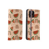 Watermelon Rainbows Pattern iPhone Folio Case By Artists Collection