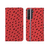 Watermelon Seeds Pattern Samsung Folio Case By Artists Collection