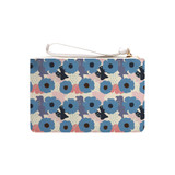 Vintage Abstract Flowers Pattern Clutch Bag By Artists Collection