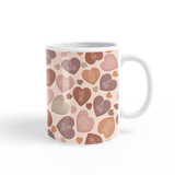 Valentines Hearts Pattern Coffee Mug By Artists Collection