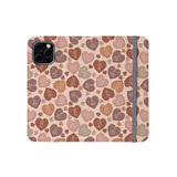 Valentines Hearts Pattern iPhone Folio Case By Artists Collection