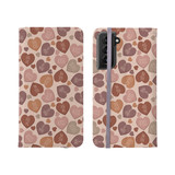 Valentines Hearts Pattern Samsung Folio Case By Artists Collection