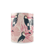 Trendy Toucan Pattern Coffee Mug By Artists Collection