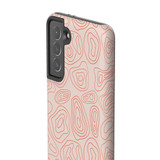 Topographic Map Pattern Samsung Tough Case By Artists Collection