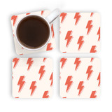 Thunder Pattern Coaster Set By Artists Collection