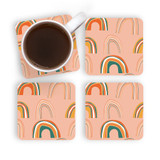 Summer Rainbows Pattern Coaster Set By Artists Collection