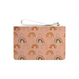 Summer Rainbows Pattern Clutch Bag By Artists Collection