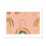 Summer Rainbows Pattern Art Print By Artists Collection