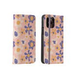 Summer Flower Lines Pattern iPhone Folio Case By Artists Collection