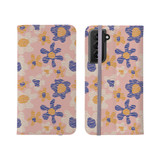 Summer Flower Lines Pattern Samsung Folio Case By Artists Collection