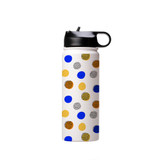 Summer Circles Pattern Water Bottle By Artists Collection