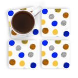 Summer Circles Pattern Coaster Set By Artists Collection