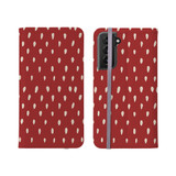 Strawberry Seeds Pattern Samsung Folio Case By Artists Collection