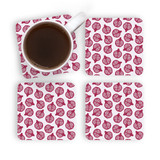 Simple Pomegranate Pattern Coaster Set By Artists Collection