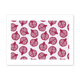 Simple Pomegranate Pattern Art Print By Artists Collection