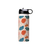 Simple Floral Pattern Water Bottle By Artists Collection