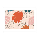 Simple Floral Pattern Art Print By Artists Collection