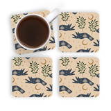 Save The Earth Pattern Coaster Set By Artists Collection