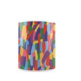 Rainbow Paint Strokes Pattern Coffee Mug By Artists Collection
