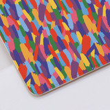 Rainbow Paint Strokes Pattern Clutch Bag By Artists Collection