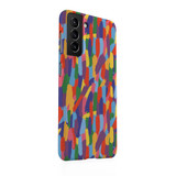 Rainbow Paint Strokes Pattern Samsung Snap Case By Artists Collection